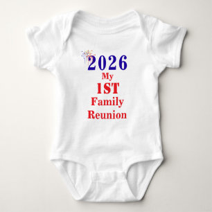 Patriotic Cute Family Reunion Baby Bodysuit