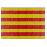 Patriotic cutting board with Flag of Catalonia