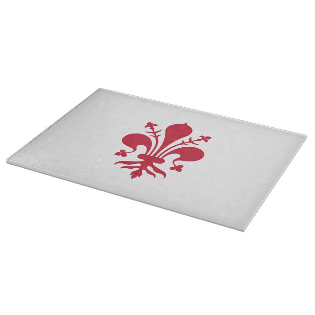 Patriotic cutting board with Flag of Florence (Corner)