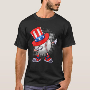 Patriotic Dab Baseball 4th Of July USA America Hat T-Shirt