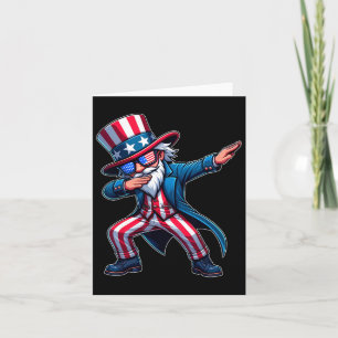 Patriotic Dabbing Uncle Sam Usa 4th Of July Mens B Card