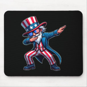 Patriotic Dabbing Uncle Sam Usa 4th Of July Mens B Mouse Pad