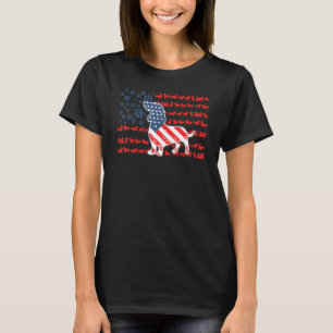 Patriotic Dachshund American Flag Dog Usa Dog T-Shirt