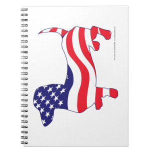 Patriotic Dachshund Notebook