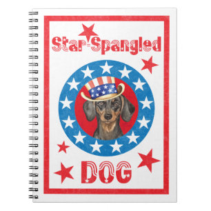 Patriotic Dachshund Notebook
