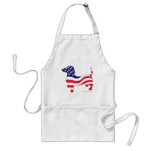 Patriotic Dachshund Standard Apron