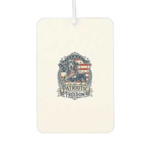 Patriotic Dachshund Vector Graphic Tee_1 Car Air Freshener