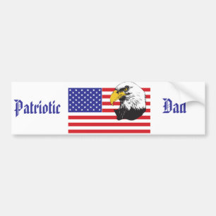 Patriotic Dad/Father's Day Bumper Sticker