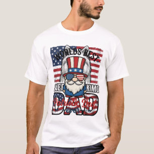Patriotic Dad Gnome Vintage Vector Shirt Design_1