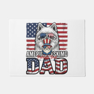 Patriotic Dad Gnome Vintage Vector Shirt Design_1 Doormat