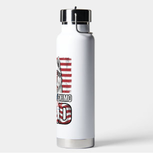 Patriotic Dad Gnome Vintage Vector Shirt Design_1 Water Bottle