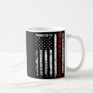 Patriotic Dad Promoted To Daddy Est 2025 New Dad 2 Coffee Mug