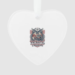 Patriotic Desert Road Explorer Ornament