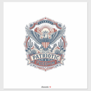 Patriotic Desert Southwest Pride Vector Graphic Te