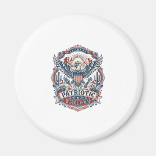 Patriotic Desert Southwest Pride Vector Graphic Te Magnet