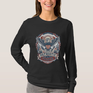 Patriotic Desert Southwest Pride Vector Graphic Te T-Shirt