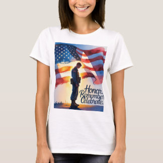 Patriotic Design Women Men T-Shirt Memorial Day