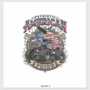 Patriotic Diesel Beast Freedom Monster Truck Heavy