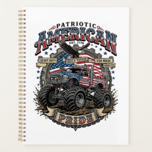 Patriotic Diesel Beast Freedom Monster Truck Heavy Planner