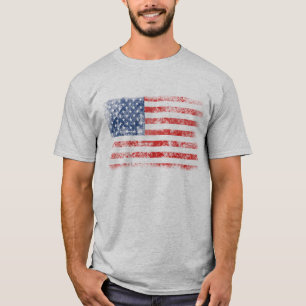 Patriotic Distressed American Flag T-Shirt