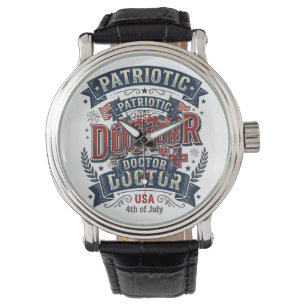 Patriotic Doctor 4th of July Vintage Shirt Design_ Watch