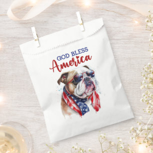 Patriotic Dog-Bulldog Favour Bag