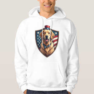 Patriotic Dog Dad Golden Retriever Engraving Shirt