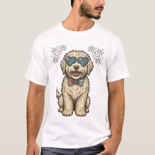 Patriotic Dog Fireworks Vintage Shirt Design (2)_1