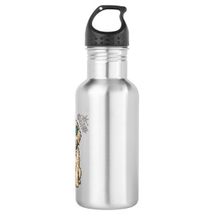 Patriotic Dog Fireworks Vintage Shirt Design (2)_1 532 Ml Water Bottle