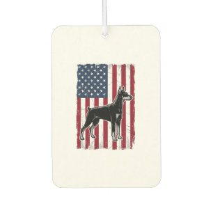 Patriotic Dog Flag Vintage Vector Shirt Design_1 Car Air Freshener