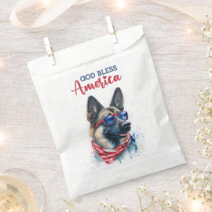 Patriotic Dog-German Shepherd Favour Bag