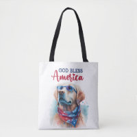 Patriotic Dog-Golden Retriever