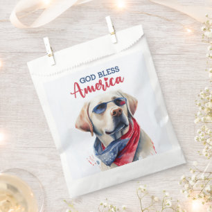 Patriotic Dog-Lab Favour Bag