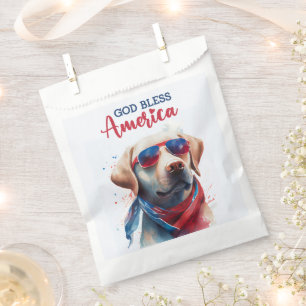 Patriotic Dog-Lab Favour Bag