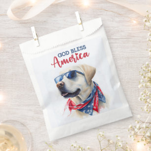 Patriotic Dog-Lab Favour Bag