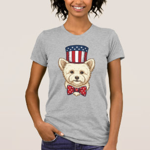 Patriotic Dog Top Hat Vintage Vector Design_1