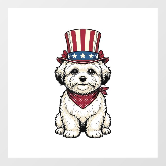 Patriotic Dog Vintage Engraving Vector Design_1 (Sheet)