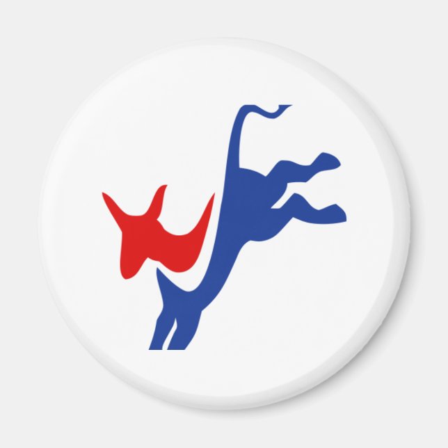 Patriotic donkey magnet (Front)