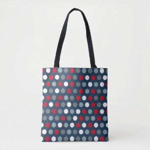 Patriotic Dots Tote Bag