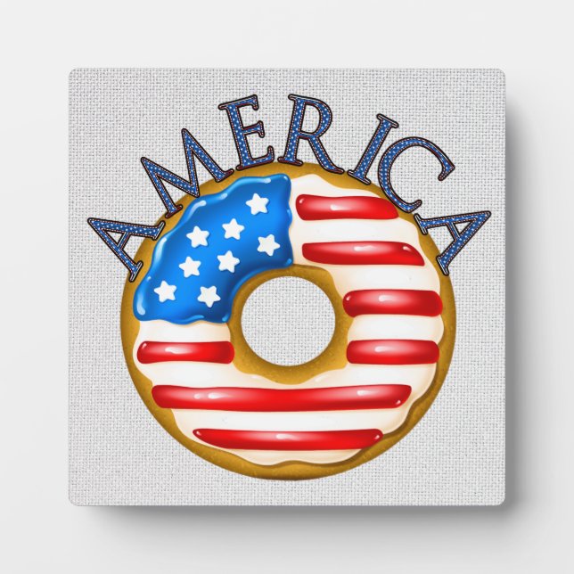 Patriotic Doughnut / Doughnut Plaque (Front)