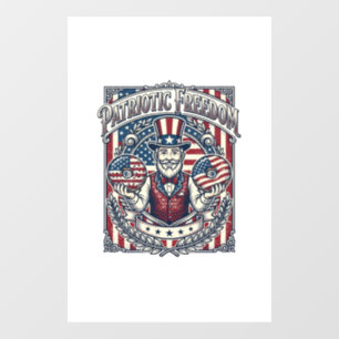 Patriotic Doughnut Lover Vector Graphic Tee_1
