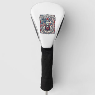 Patriotic Doughnut Lover Vector Graphic Tee_1 Golf Head Cover