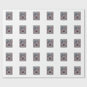 Patriotic Doughnut Lover Vector Graphic Tee_1 Wrapping Paper