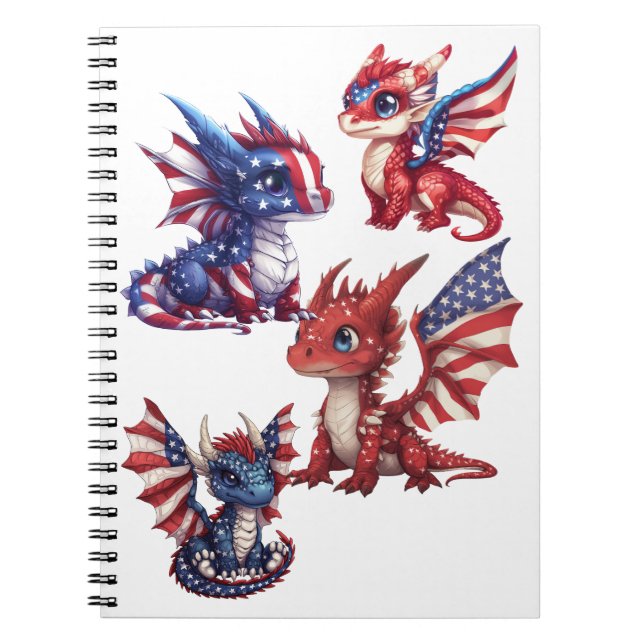 Patriotic Dragon Notebook (Front)