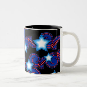 Patriotic Dreams Spiral & Stars Mug