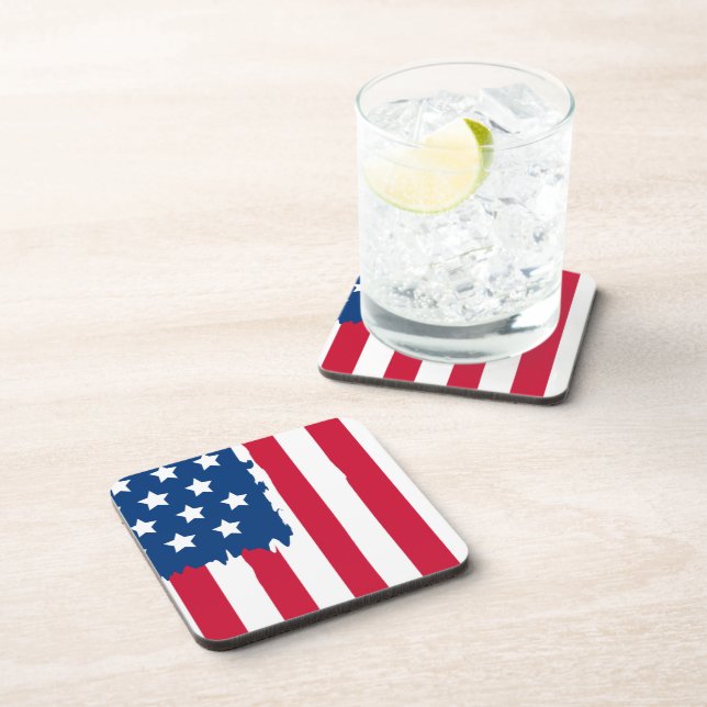 Patriotic Drink Coaster (Right Side)