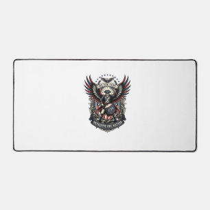Patriotic Drummer Of Liberty Music Rock Metal Patr Desk Mat