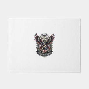 Patriotic Drummer Of Liberty Music Rock Metal Patr Doormat