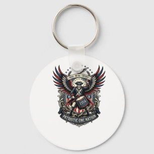 Patriotic Drummer Of Liberty Music Rock Metal Patr Key Ring
