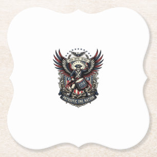Patriotic Drummer Of Liberty Music Rock Metal Patr Paper Coaster